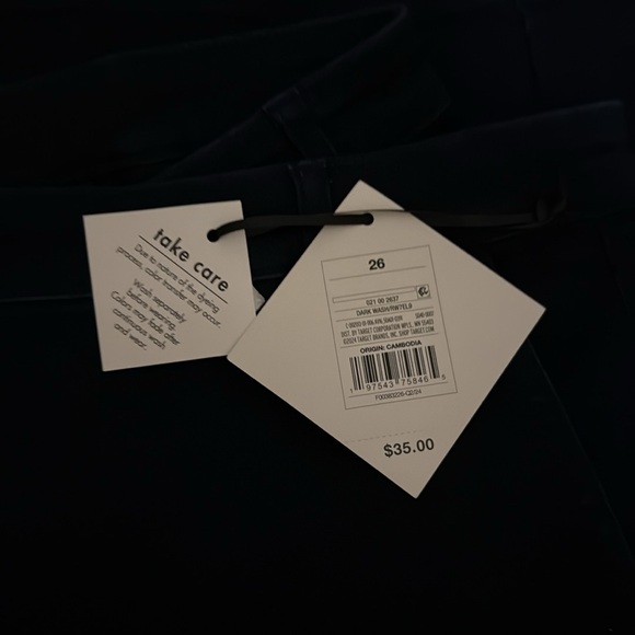 NWT Ava & Viv Dark Wash Wide-Leg Pants - Picture 4 of 6